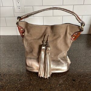 Patricia Nash Metallic Hobo GOLD-DIPPED Bag